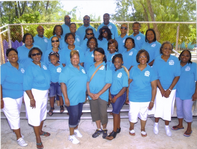 Family in Shirts on Coco Cay